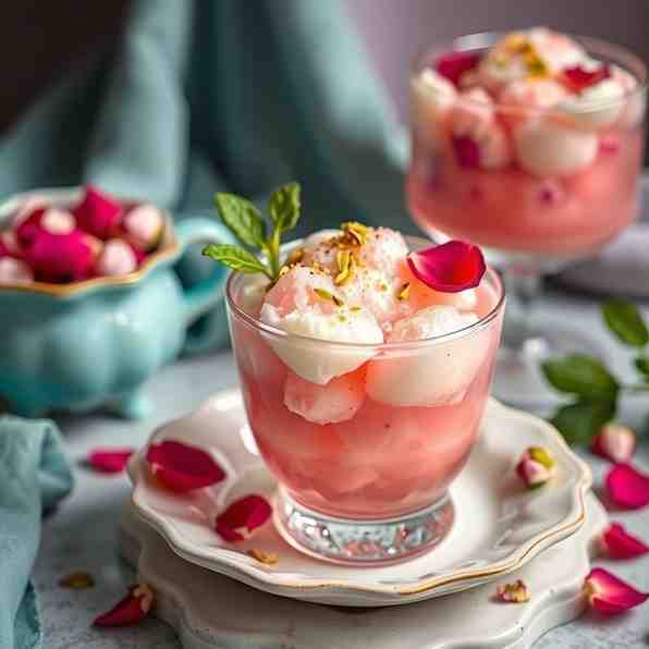 Easy Faloodeh Recipe - Rosewater Granita for Refreshing Dessert
